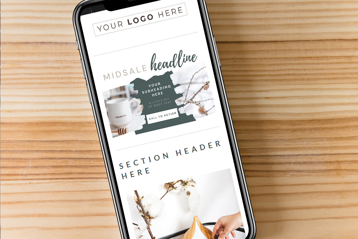 Mailchimp & Canva Template | 3 Pack, an Email Template by Thirty One Palms Studio (Photo 4 of 9)