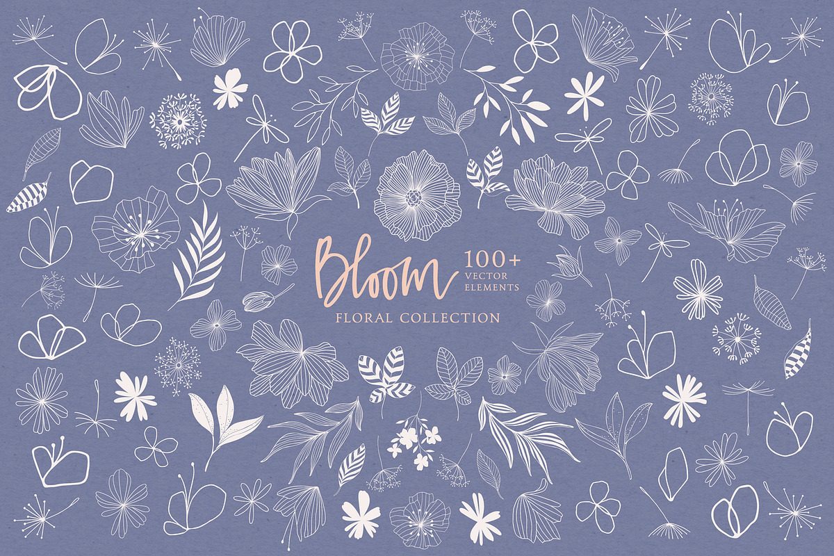 Bloom Floral Pattern Collection, a Pattern Graphic by The Paper Town (Photo 8 of 10)