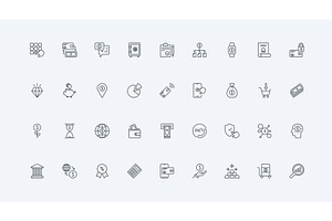 Bank investment finance deposit icon, an Object Illustration by Lemberg Vector