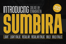 Sumbira - Sans Serif Font Family