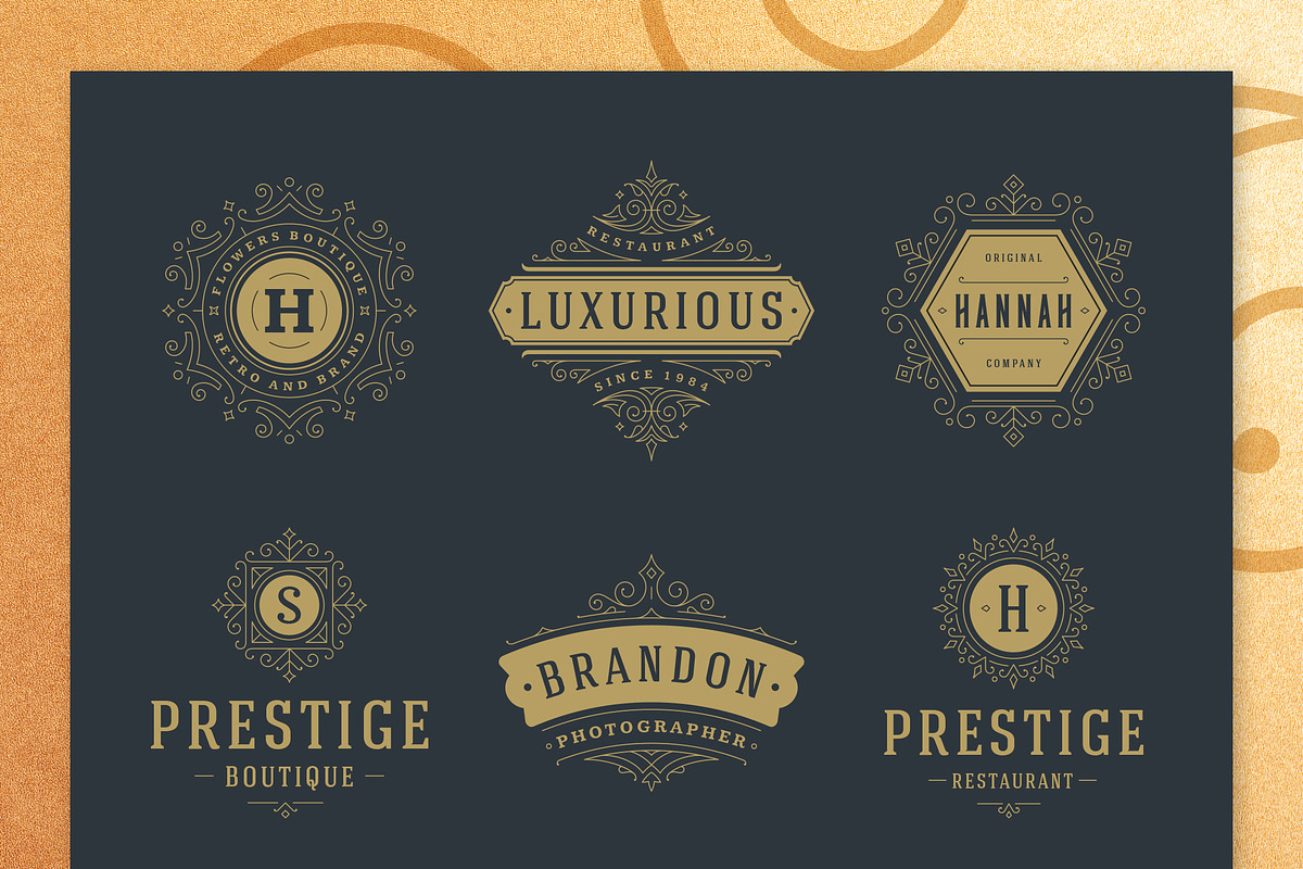 10 Vintage Ornament Invitations, an Invitation Template by Vasya Kobelev (Photo 11 of 11)