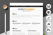 Stylish Resume for Creative Fields, a Resume Template by ResumeInventor (Thumbnail 1 of 5)