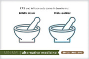 Minimal alternative medicine icons, an Outline Icon by Picture Window (Thumbnail 4 of 5)