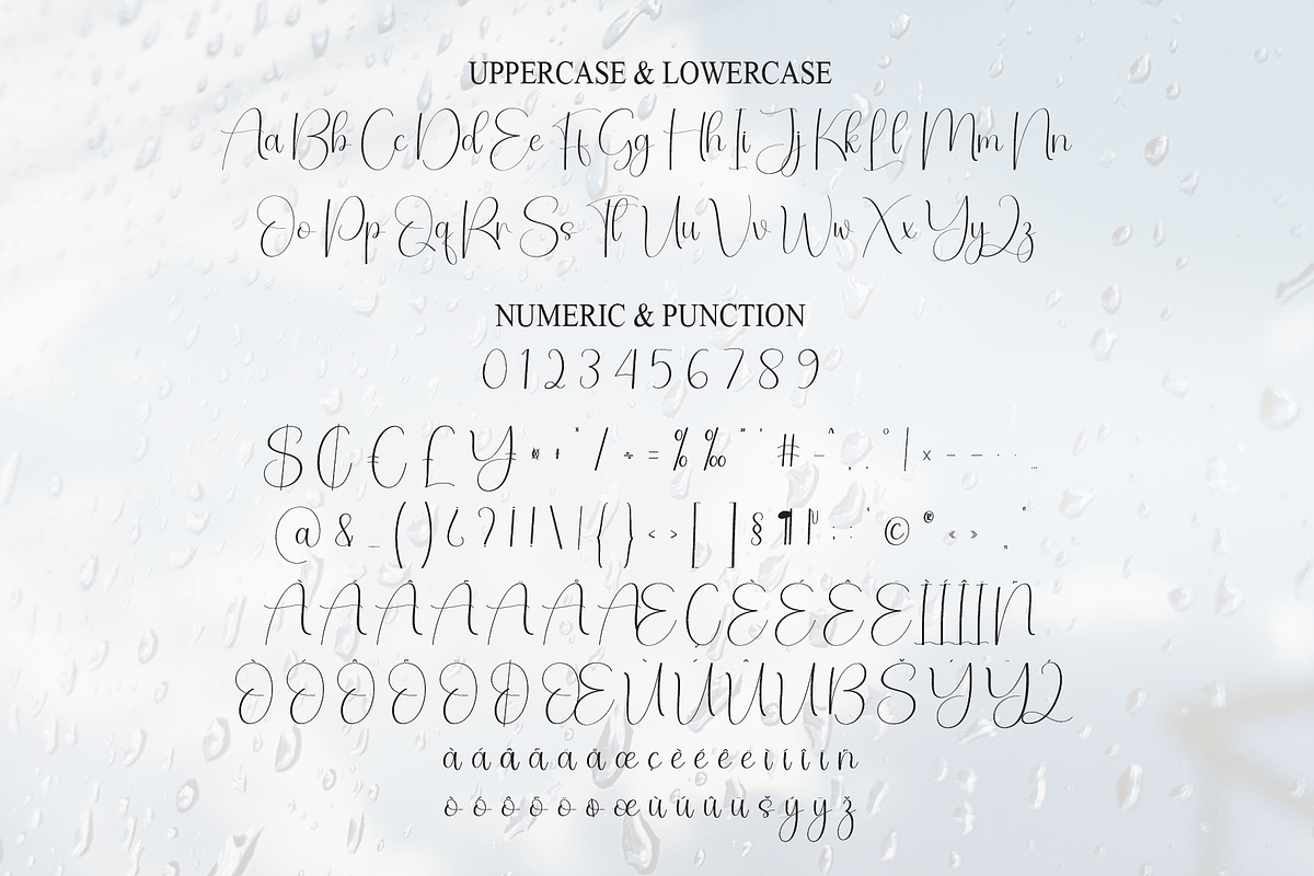 Rainday | Script Font, a Handwritten Font by Scratchones (Photo 7 of 9)