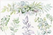 Watercolor greenery clip art., an Illustration by Mary (Thumbnail 2 of 2)