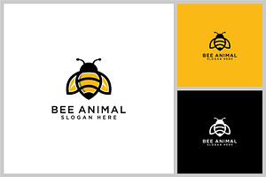 honey Bee animals logo vector, a Branding & Logo Template by quadrazo