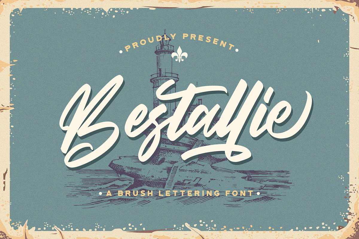 Bestallie - Bold Script Font, a Script Font by StringLabs (Photo 1 of 14)