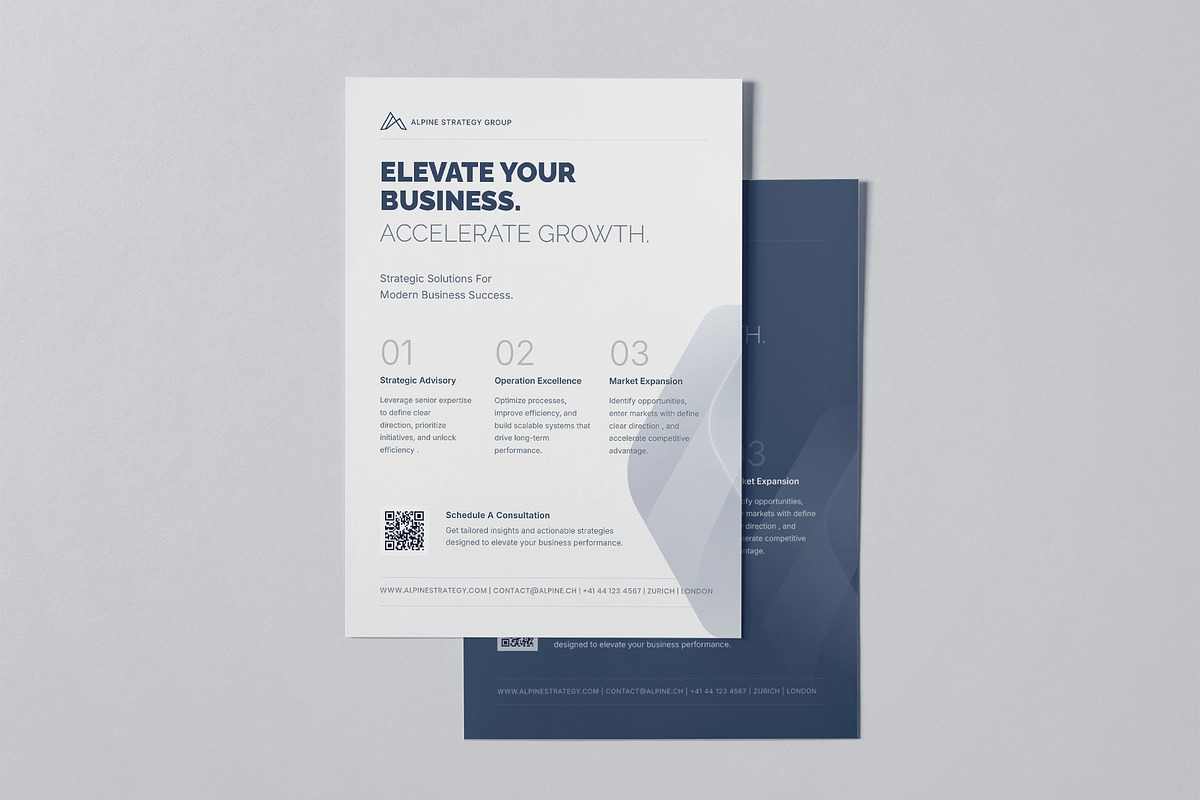 Minimal Corporate Flyer Template, a Flyer Template by Estartshop (Photo 7 of 8)