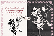 Martini Witch Clipart, Halloween, an Object Illustration by The October Creative (Thumbnail 2 of 6)