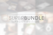 iPhone Mock-Ups: Super Bundle [-75%], an iPhone Mockup by Lucas Alexander (Thumbnail 1 of 11)