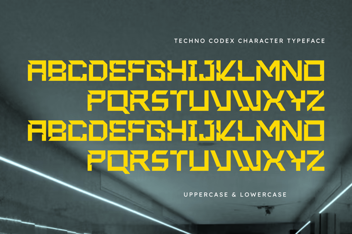 Techno Codex | Aggressive Future, a Sans Serif Font by Masyafi Studio (Photo 2 of 8)