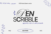 Modern pen scribble bundle 550 items, an Object Graphic by Kristina Chistiakova (Thumbnail 1 of 10)