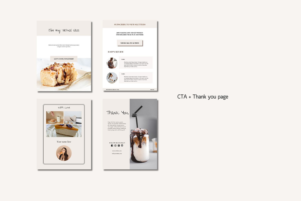 Nutrition Recipe Template Bundle, a Magazine Template by Deepa Template Studio (Photo 18 of 25)