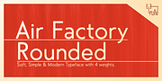 Air Factory Rounded, a Sans Serif Font by Khaito Gengo (Thumbnail 1 of 5)