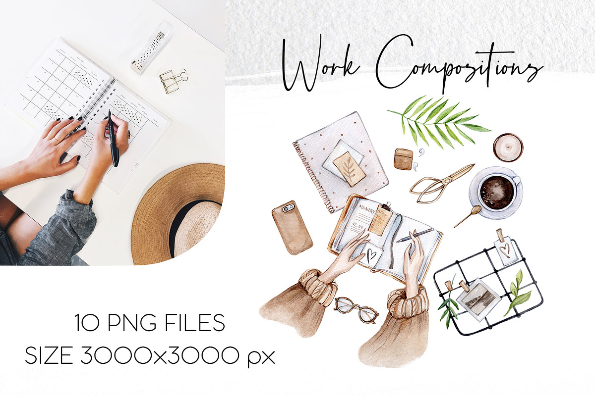 Work at Home Collection, a Texture Illustration by S_ARTLOVE (Photo 7 of 11)