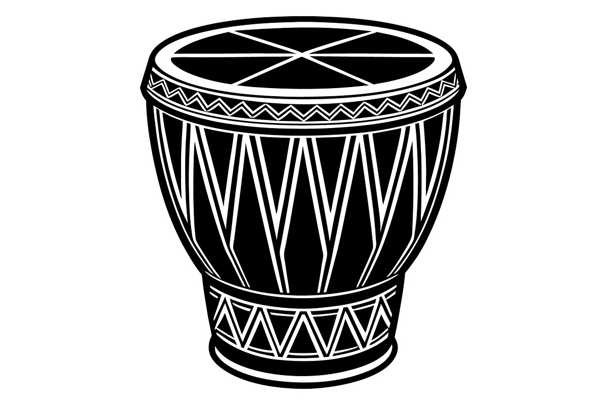 African conga drum, an Illustration by Mark1987