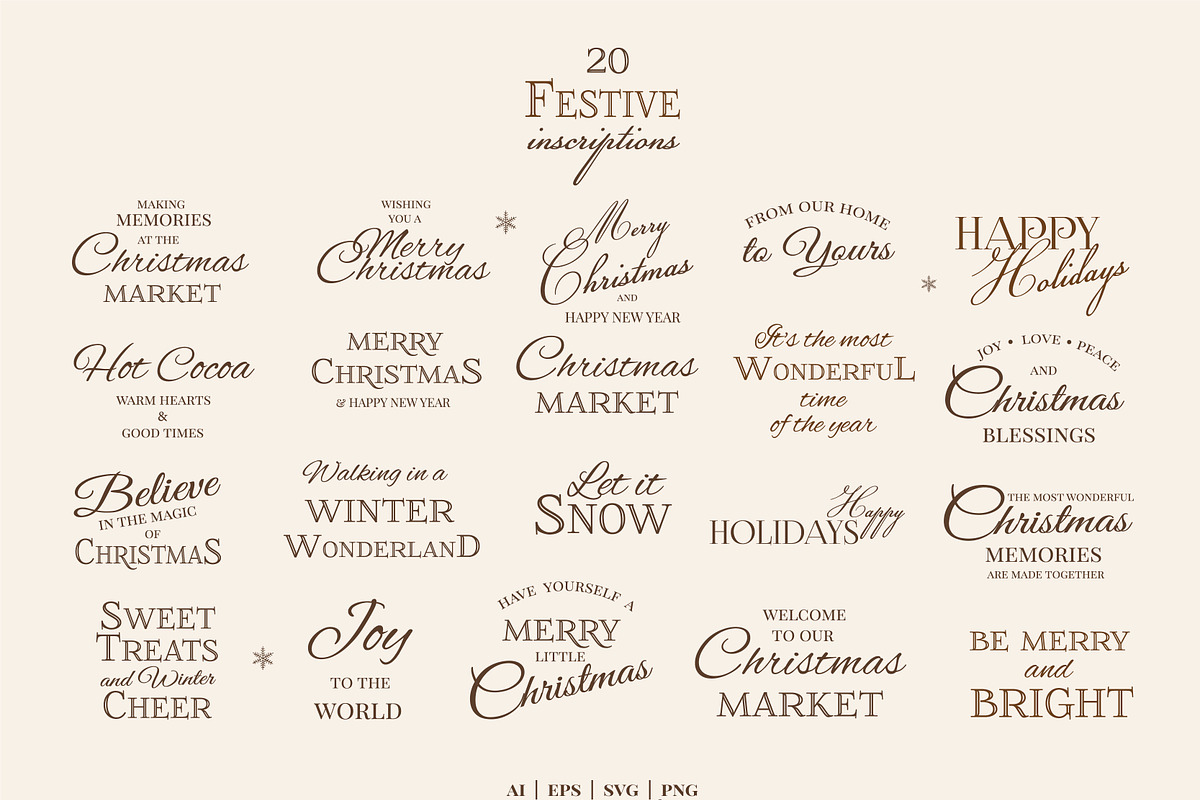 Vintage Christmas Fair Vector Set, an Object Graphic by VerAna (Photo 11 of 19)