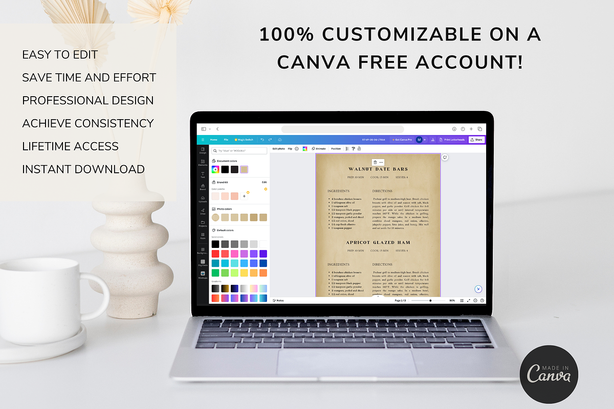 2 Recipes Page Template Vintage, a Templates & Theme by OrganizationOasisRo (Photo 5 of 10)