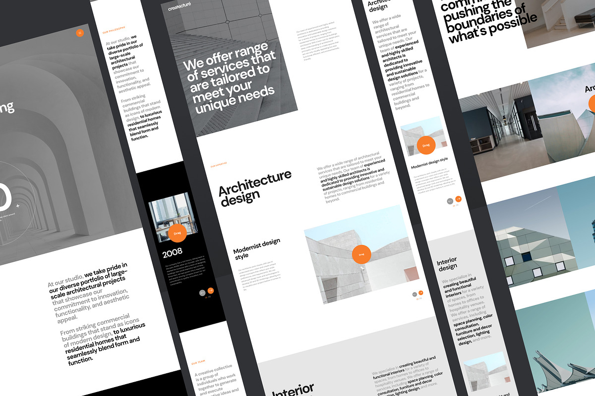 Minimalist Architecture Website, an UI Kit Template by zroch design (Photo 7 of 7)