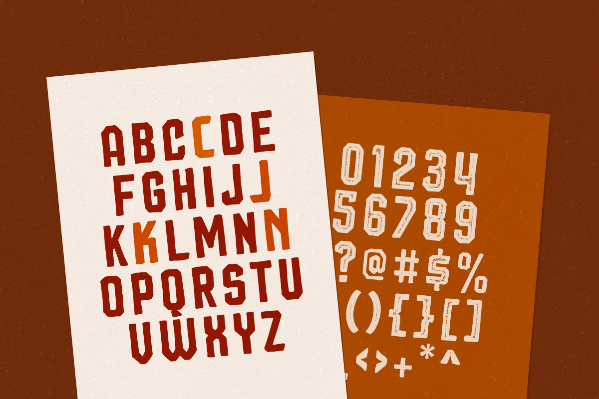 Squiborn - Logo Font preview 6