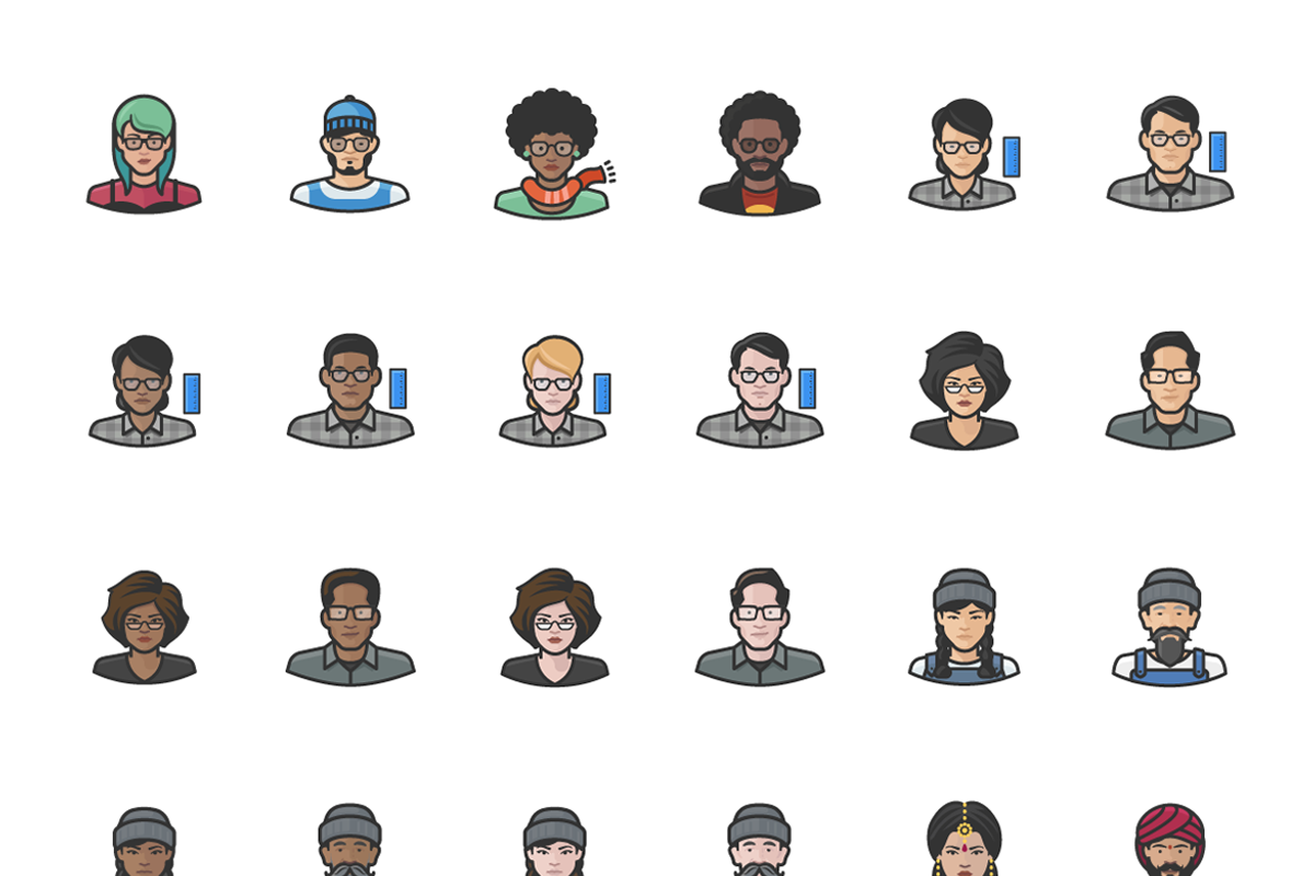 Diversity Avatars v2 - Volume 5, an Icon by Iconify.it (Photo 2 of 9)