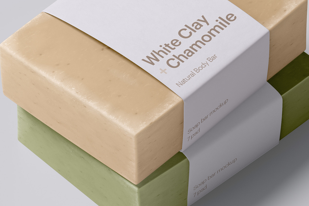 Soap Bar Mockup, a Packaging Mockup by GraphicWave (Photo 2 of 6)