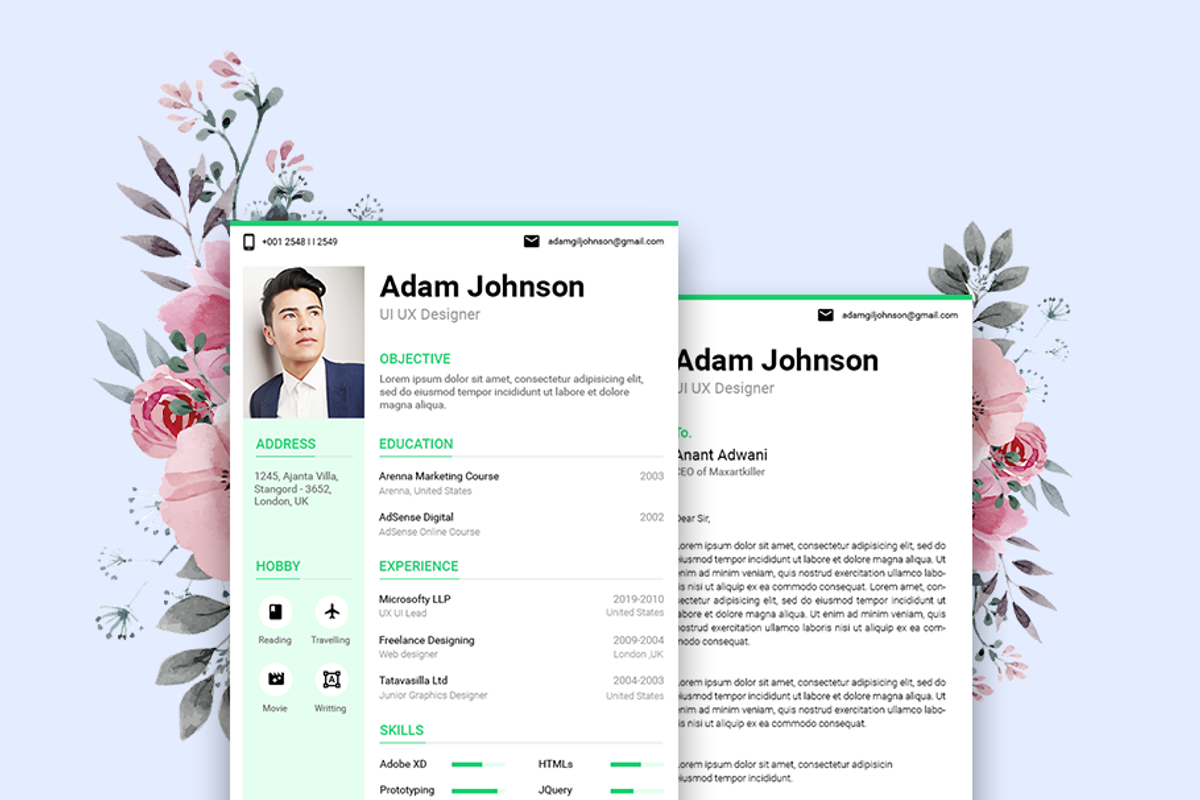 Light Resume CV, a Resume Template by AdminUIUX (Photo 2 of 5)