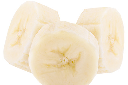 Three freshly sliced bananas, a Food & Drink Photo by Rodica Ciorba