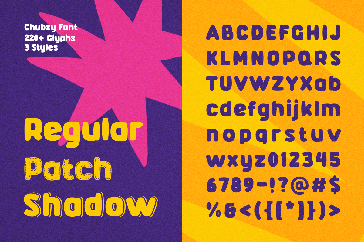 Chubzy - Chubby Display, a Sans Serif Font by Brand_Hero (Photo 2 of 10)