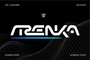 Arenka | Futuristic Font | Y2k Font, a Sans Serif Font by WhymoreArt