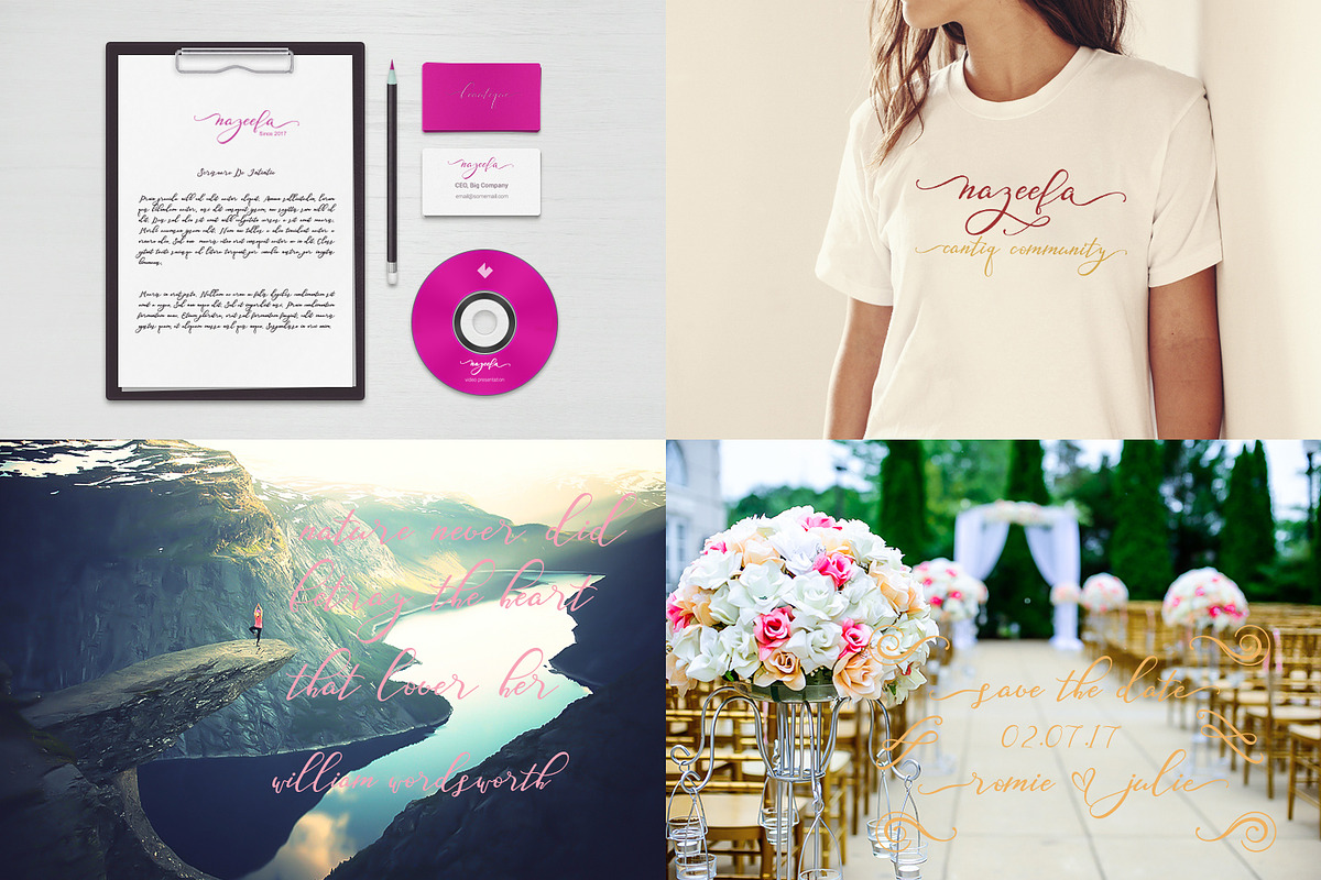 Nazeefa Script Font (30% OFF) preview 4