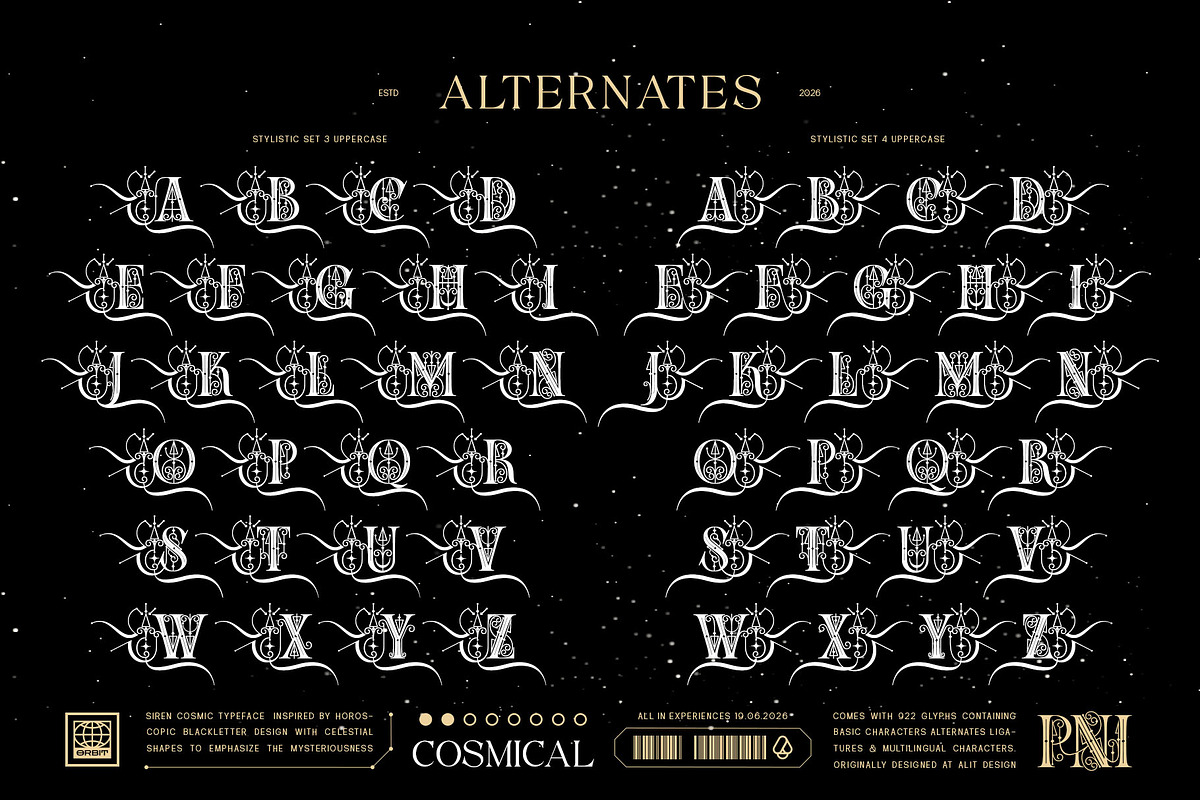 Siren cosmic Typeface, a Serif Font by alit design (Photo 10 of 20)