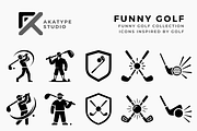 Funny Golf Collection, a Solid Icon by Akatype Studio (Thumbnail 1 of 3)