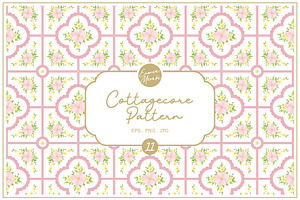Cottagecore Pattern 11 Charming Tile