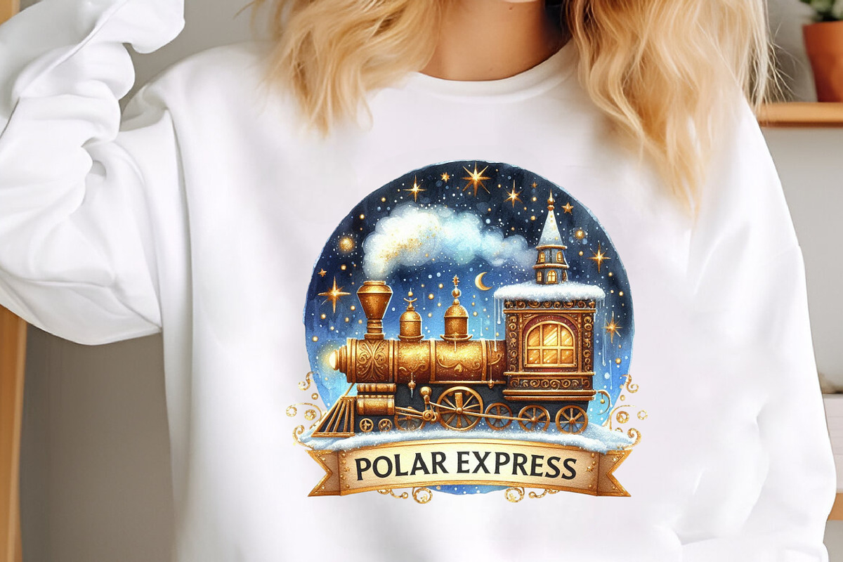 Christmas Polar Express Clipart PNG, an Illustration by SinaCreation (Photo 5 of 7)