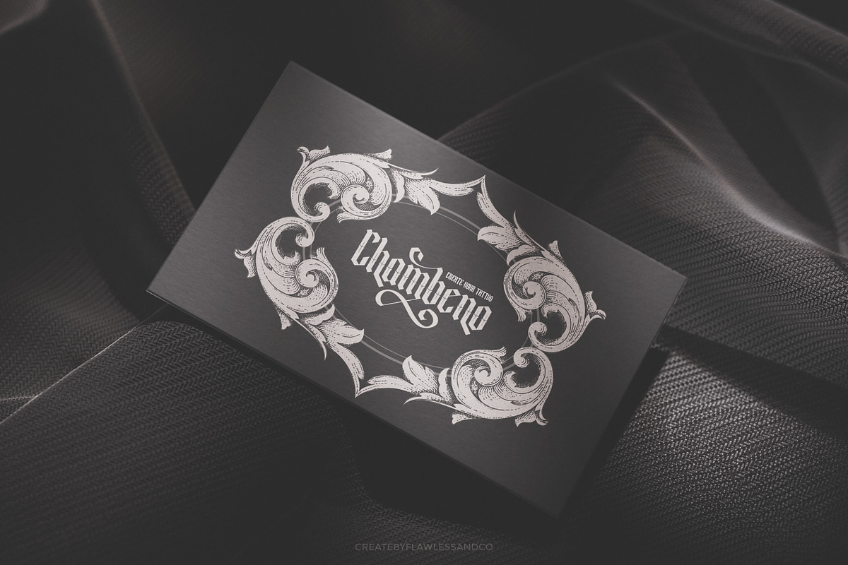 Roslenk Vol2 – Blackletter Font, a Blackletter Font by Flawless And Co (Photo 6 of 10)