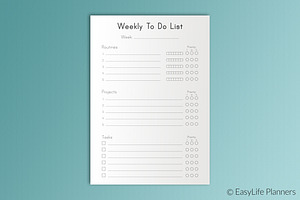 Weekly TO DO List A5 Printable