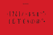 Durers Woodcut blackletter gothic, a Blackletter Font by kaer_shop (Thumbnail 11 of 12)