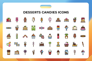 Desserts Candies Icons, a Duotone Icon by Wencory