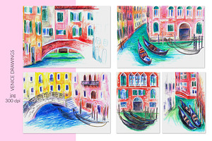 Venice drawings, an Illustration by katya.bogina