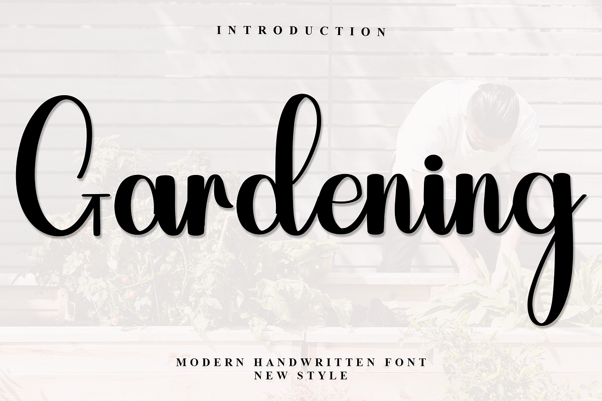 Gardening, a Handwritten Font by InermediaSTUDIO (Photo 1 of 7)