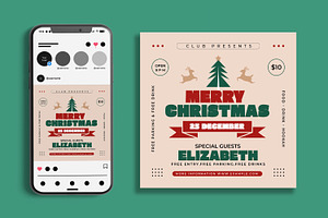 Christmas Party Flyer Layout, a Flyer Template by ContestDesign