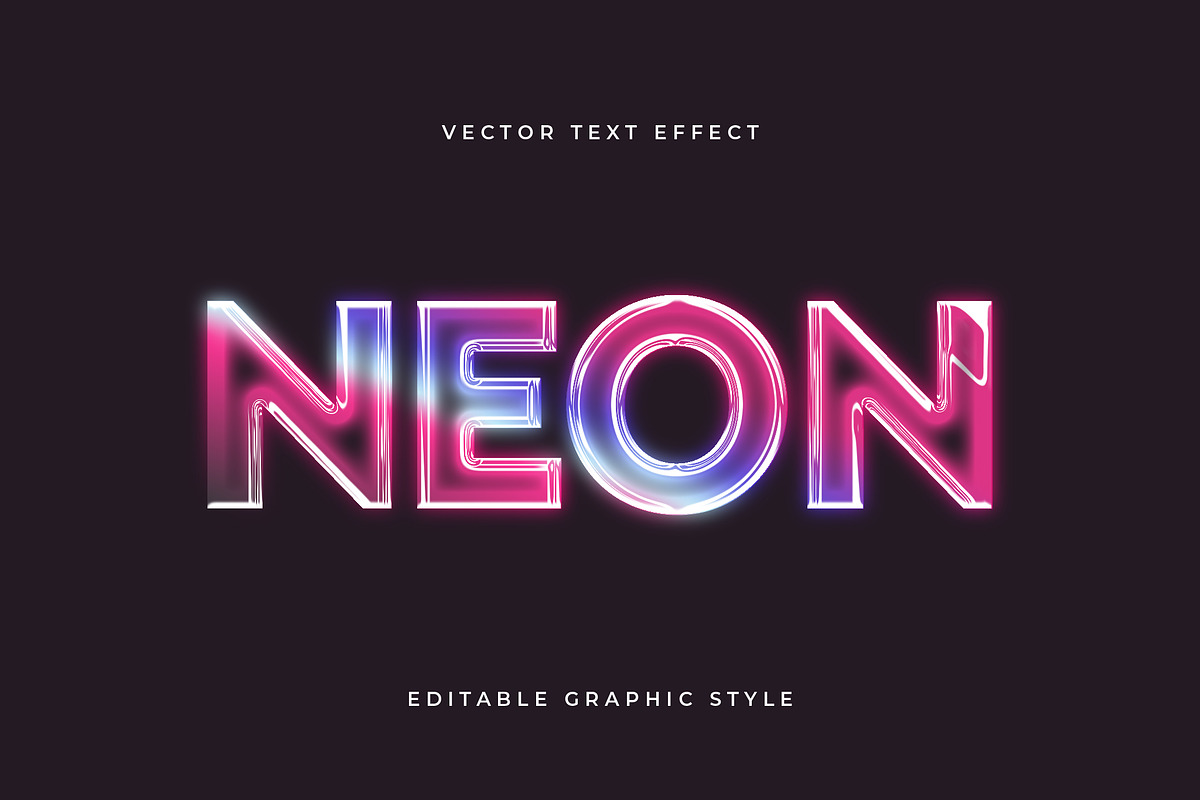 Retro Glow Light Text Effect