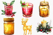 Christmas Glitter Candle Clipart, an Illustration by Canvas Craft (Thumbnail 3 of 8)