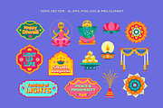 Diwali Stickers, an Object Illustration by DesignerCandies (Thumbnail 2 of 5)
