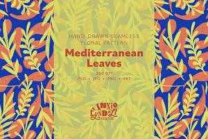 Mediterranean Leaf Seamless Pattern