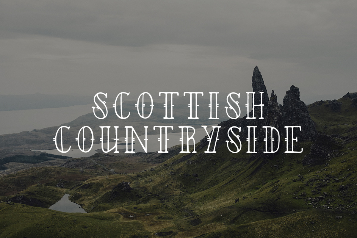 Edinburgh: A Hand-Lettered Font preview 2