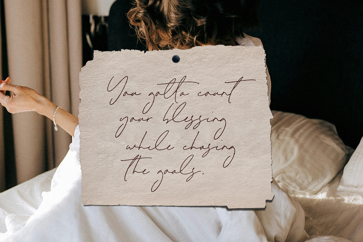 Melisma Signature Font, a Script Font by Timurtype (Photo 2 of 7)