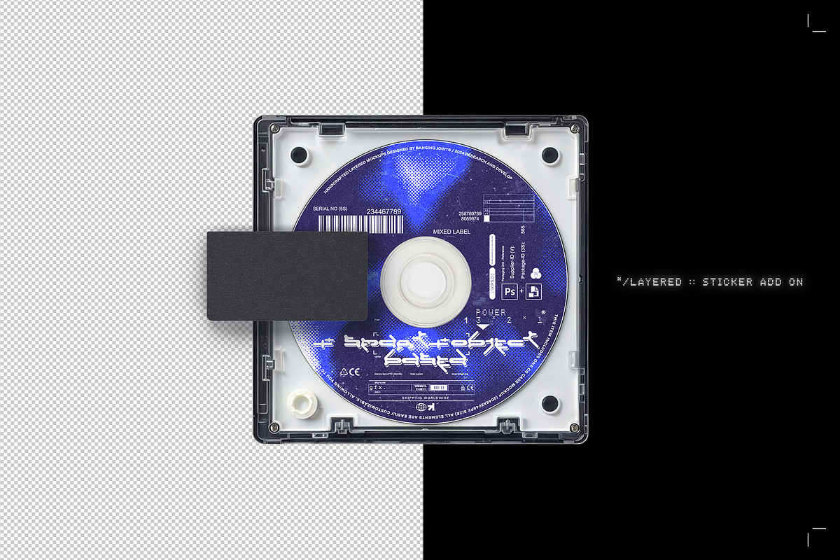 CD / Minidisc Tech Y2K Case Mockups, a Packaging Mockup by bangingjoints (Photo 7 of 7)