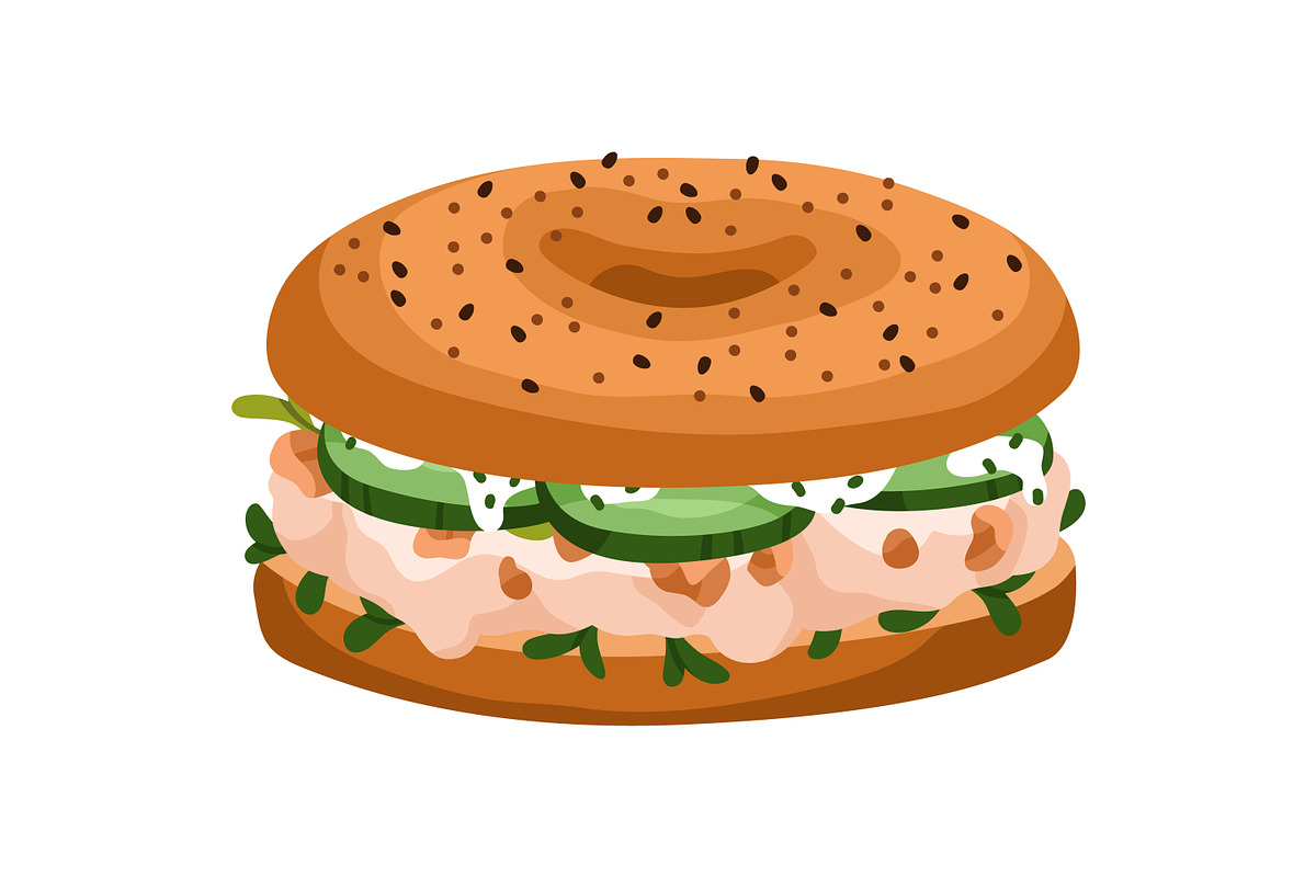 Sandwiches, toasts and burgers set, a Food Illustration by Good Studio (Photo 4 of 21)
